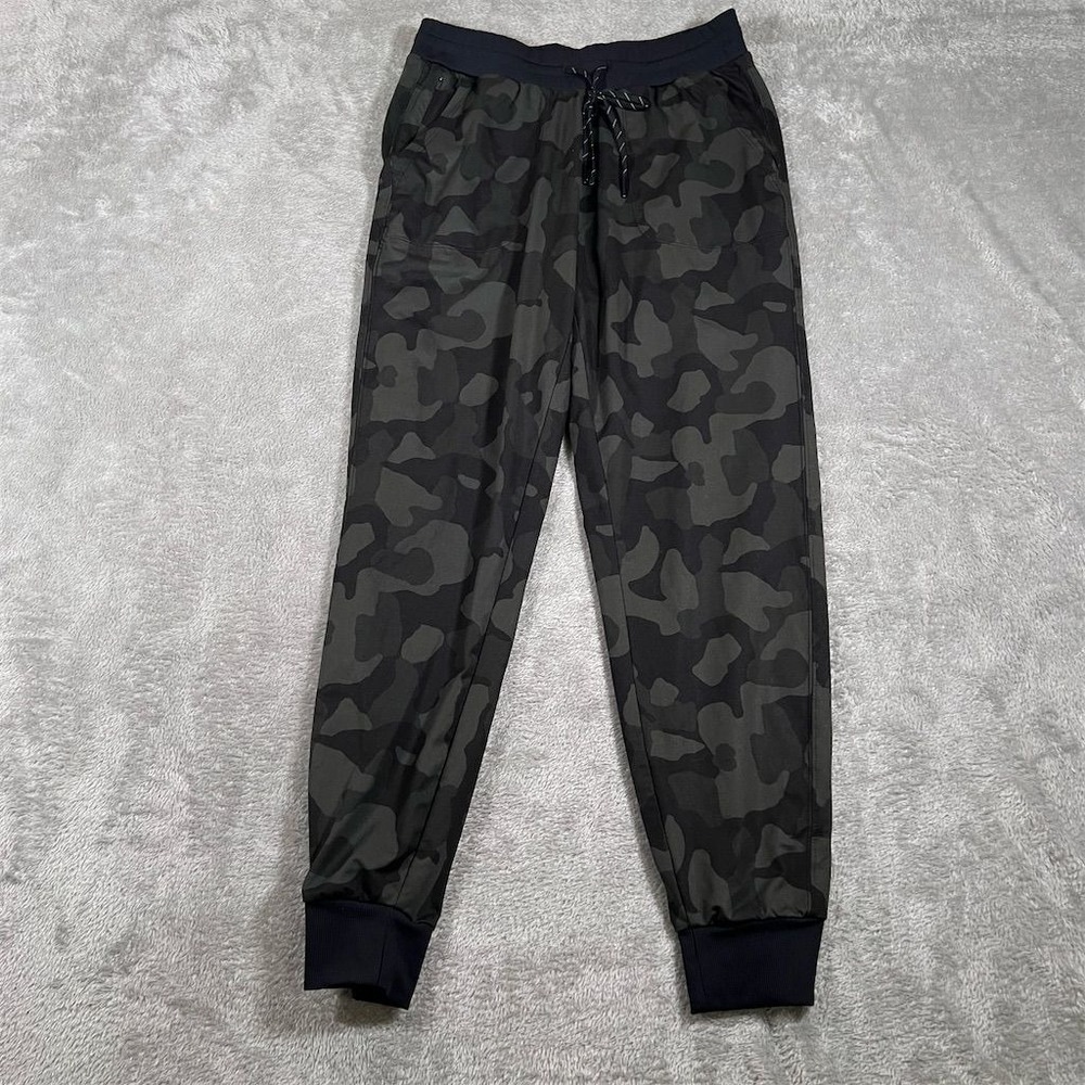 Zella Sweatpants Womens Small Black Camouflage Live in Joggers High-Rise